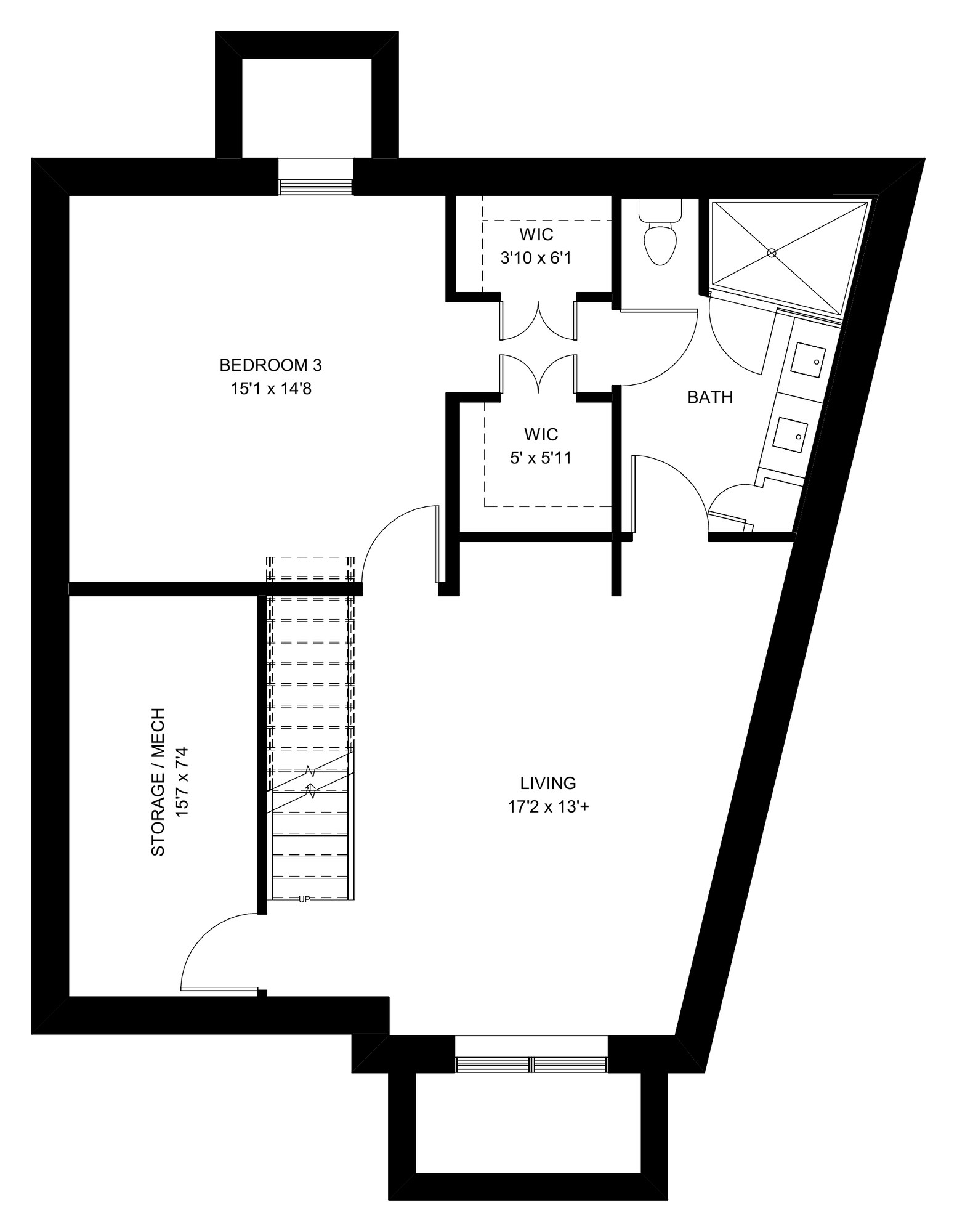 Basement — floor plan, 24 Newell Street